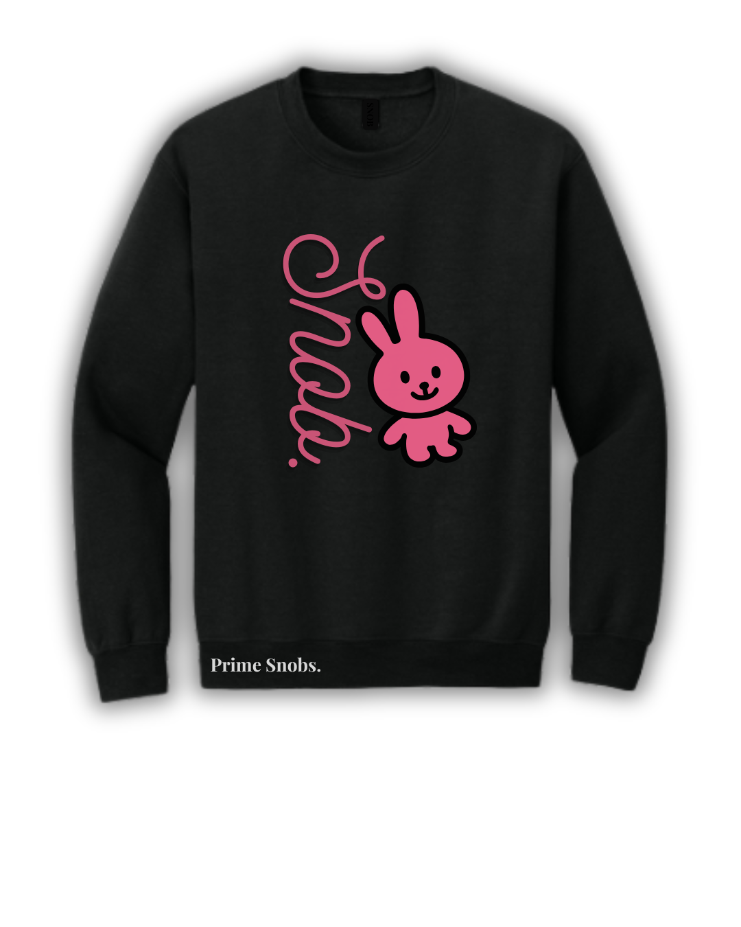 Women’s Pink Bunny “Snob.” Crewneck
