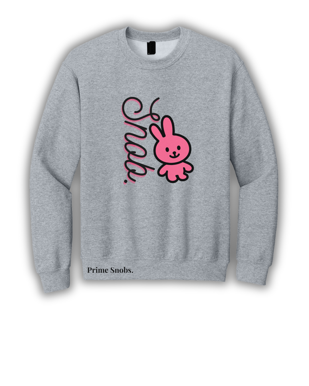 Women’s Pink Bunny “Snob.” Crewneck