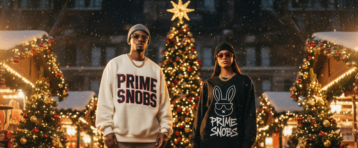 PRIME SNOBS Christmas Hero Banner with Branding